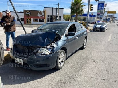 policiaca: Solo daños materiales fue el saldo del accidente vial.