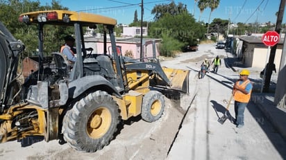 Simas: En la colonia Cañada Norte se reemplazan 495 metros de tubería y 71 tomas domiciliarias.