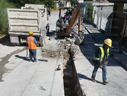 Simas: En la colonia Cañada Norte se reemplazan 495 metros de tubería y 71 tomas domiciliarias.