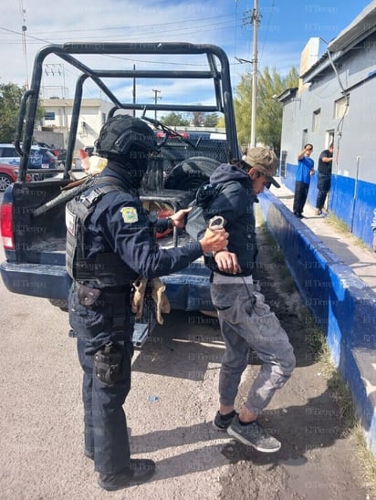 policiaca: El acusado fue llevado a los separos municipales.