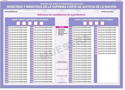 Elección judicial: El tamaño de candidaturas aumentará dependiendo del cargo que se elija.