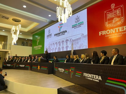 Frontera: Con el total respaldo del gobernador del Estado Manolo Jiménez Salinas, Sara Irma inició su mandato.