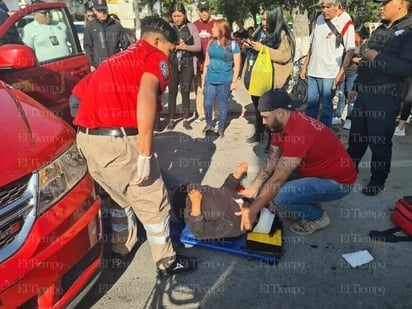 policiaca: La dama presentó una severa lesión en su cabeza.