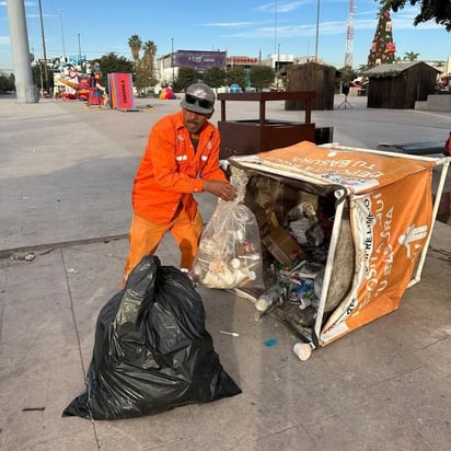 Basura : Cuatro cuadrillas trabajaron para dejar las calles en óptimas condiciones.
