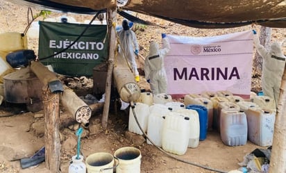 Laboratorio clandestino: Esta acción se efectuó durante un patrullaje aéreo. 