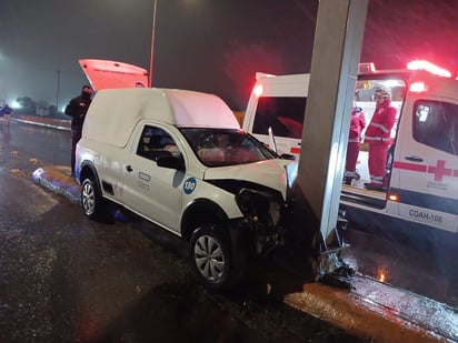 accidente: El accidente movilizó a los cuerpos de rescate y seguridad.