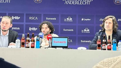 FUTBOL: Ante los medios de comunicación, en su primera conferencia como jugador del Anderlecht, el atacante dio sus razones por las que 