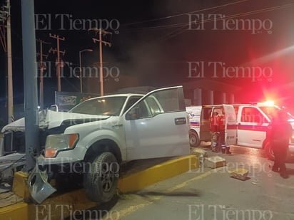 Accidente : Afortunadamente, solo resultó con golpes leves.