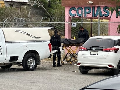 policiaca: El cadáver fue llevado a las instalaciones del SEMEFO.