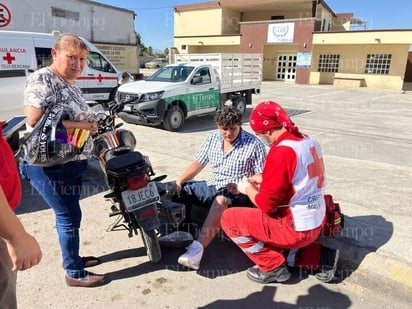 Accidente: Afortunadamente, Alejandro Acosta no sufrió lesiones de gravedad.