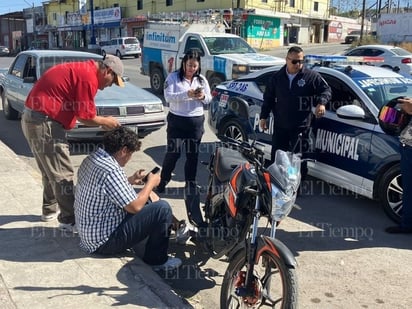 Accidente: Afortunadamente, Alejandro Acosta no sufrió lesiones de gravedad.