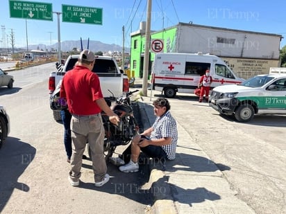 Accidente: Afortunadamente, Alejandro Acosta no sufrió lesiones de gravedad.