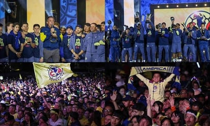 América celebra en grande su tricampeonato en el Estadio Azteca