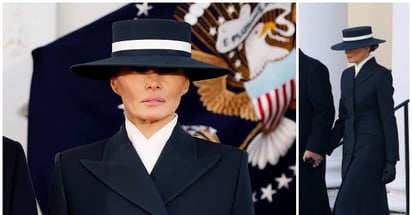 Moda: La Primera Dama destacó por su elegancia en la investidura de Donald Trump. 