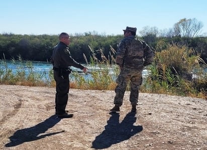 Refuerzan acciones de seguridad en la frontera Guardia Nacional de Texas y Patrulla Fronteriza