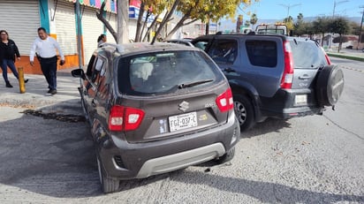 Accidente: El percance generó un breve caos vehicular en la zona.