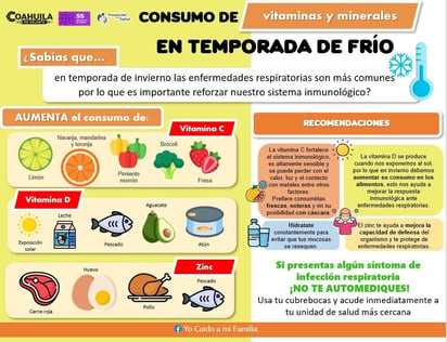 Exhortan a consumir alimentos altos en vitamina C