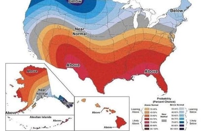 Febrero con calor y luego frío