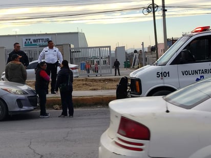 Accidente: Socorristas de GUBC se movilizaron para brindar atención al lesionado.