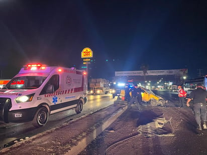 Accidente: El cadáver quedó tenido sobre el pavimento.