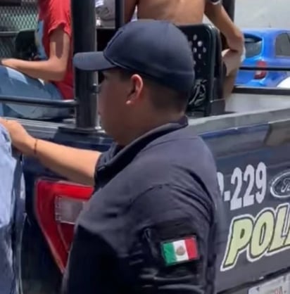 policiaca: El uniformado fue consignado ante el Ministerio Público. 