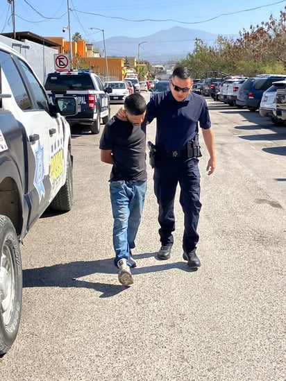 policiaca: El acusado fue turnado ante el Ministerio Público.