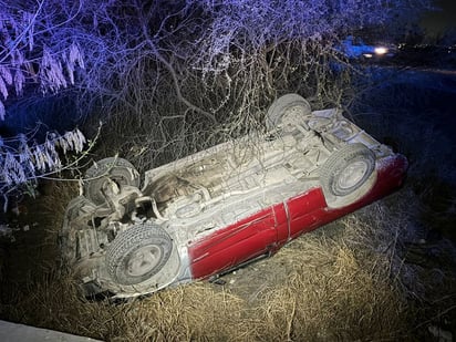 Accidente: Socorristas de Cruz Roja lo rescataron.