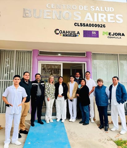 Visita Norma Treviño centros de salud en Piedras Negras