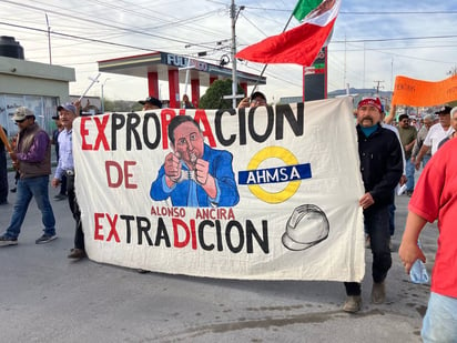 AHMSA : Fueron alrededor de 500 obreros los que marcharon.