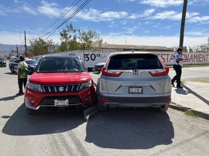 Accidente: El saldo fue solo de daños materiales.