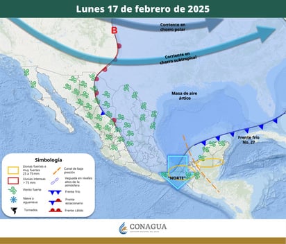 Nuevo frente frío amenaza a Coahuila