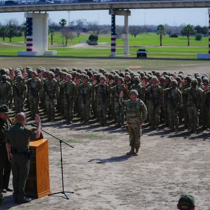 Llegan 300 elementos de la Guardia Nacional de Texas al sector Del Rio