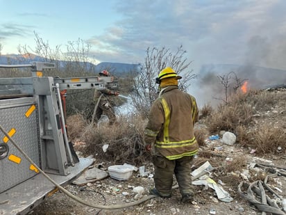 Siniestro : El viento dificultó los trabajos a los bomberos.