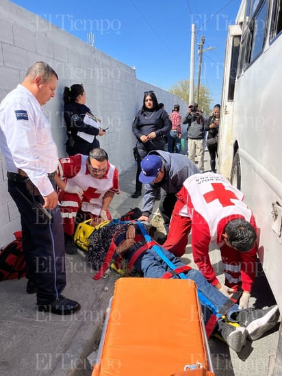 Accidente: El lesionado fue llevado de urgencia a la clínica 7 del Seguro Social.