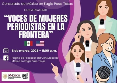 Mujeres periodistas compartirán sus experiencias de vida