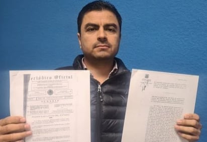 Hospital: Sánchez Ibarra presentó copias del Acta Constitutiva y del Periódico Oficial del Estado de Coahuila