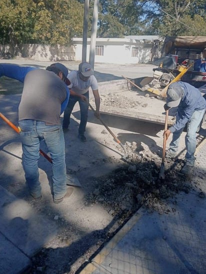 Trabajos de bacheo