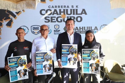 Presentan la 'Carrera 5K Coahuila Seguro' en Saltillo
