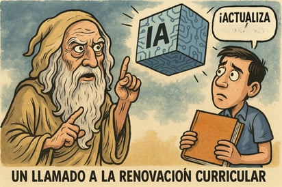 Caricatura editorial - Cronos exige actualizar la educación