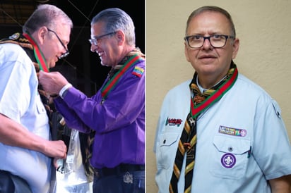 Sacerdote monclovense inspira y recibe máxima distinción scout a nivel nacional