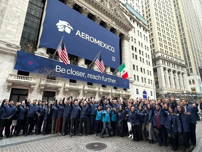 Aeroméxico inicia cotización en la Bolsa de Nueva York