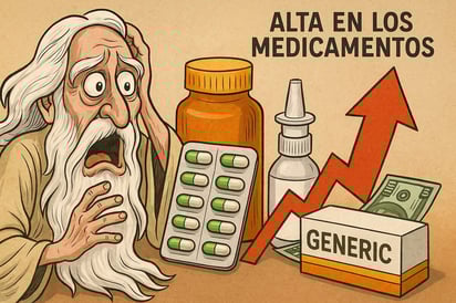 Caricatura editorial - Golpe al Bolsillo: Medicinas