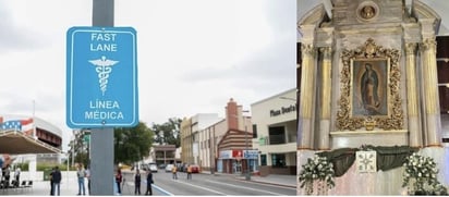 línea médica con ruta alternativa por festividades