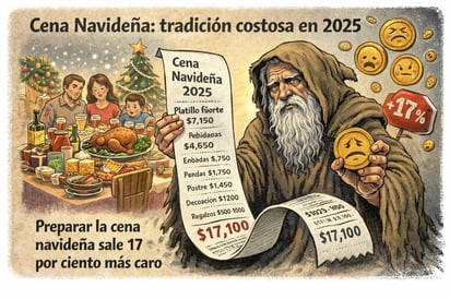 Cronos - Caricatura editorial - Navidad: tradición cada vez más cara