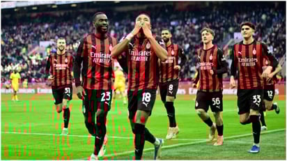 Victoria del AC Milan por 3-0 sobre Hellas Verona en la Serie A