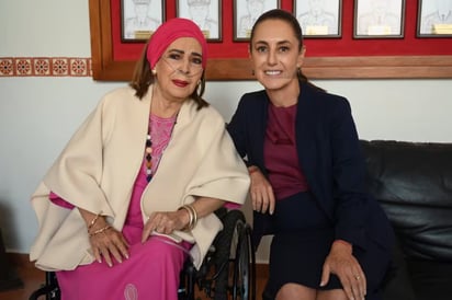 SHEINBAUM Durante una gira de trabajo en Morelos, la presidenta Claudia Sheinbaum se reunió con Elsa Aguirre, una de las últimas divas vivas del cine de oro mexicano.