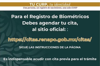 CURP biométrica