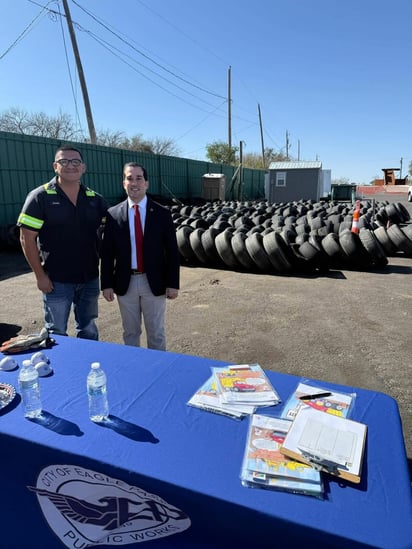 Retiran más de 100 llantas en Eagle Pass como medida preventiva de salud