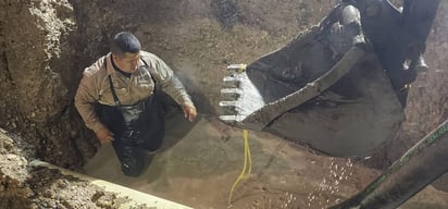 Trabajos de reparación en tubería generan cortes de agua