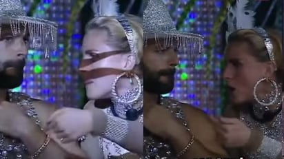 Adrián Di Monte se molesta porque su esposa se divierte en fiesta